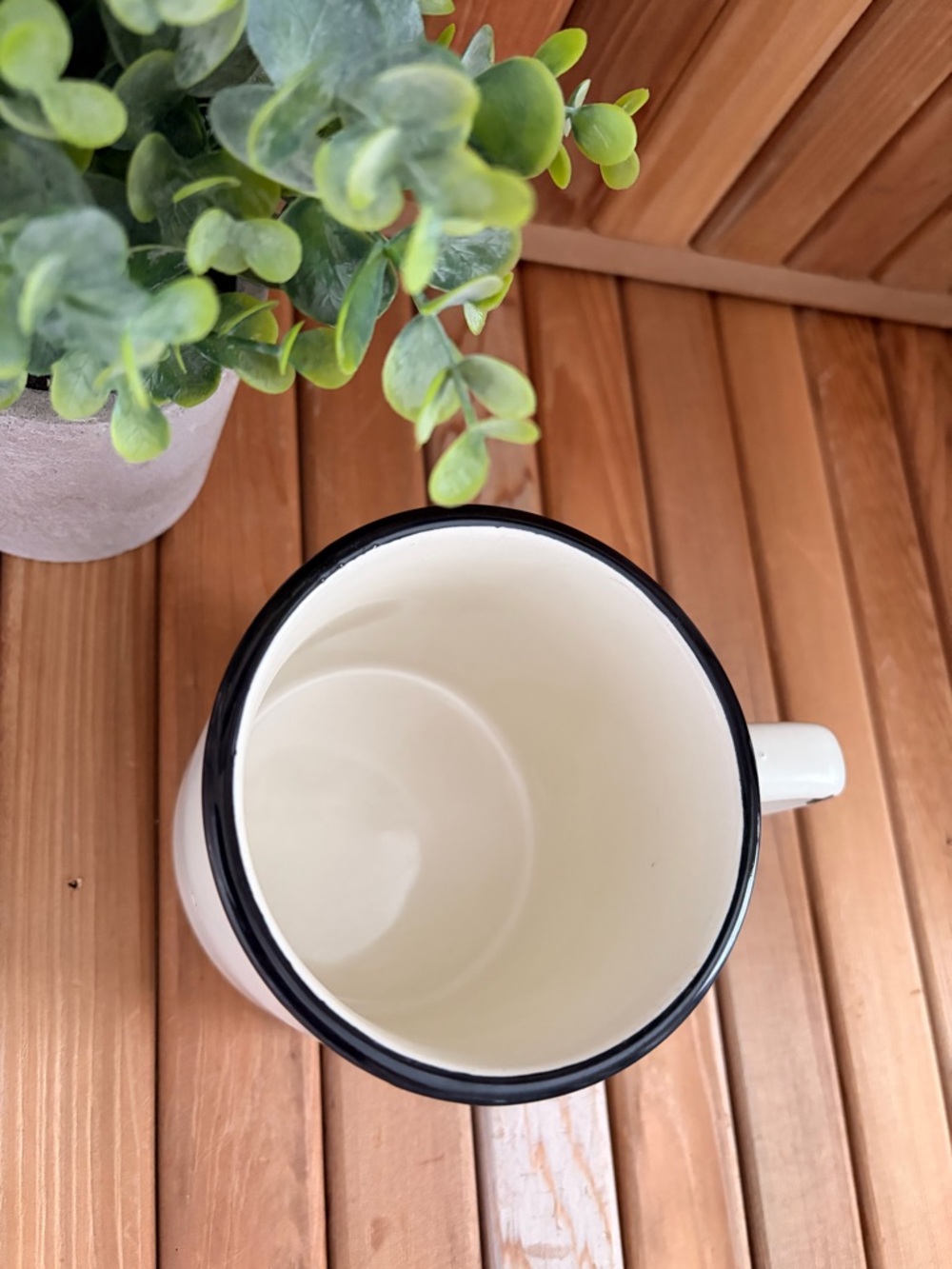 Hearth and Hand Magnolia mug Morning Beautiful cream black farmhouse style - Picture 5 of 6